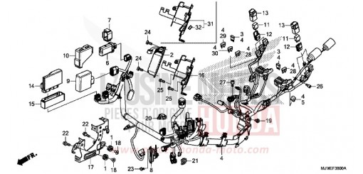 FAISCEAU DES FILS VFR800XF de 2015